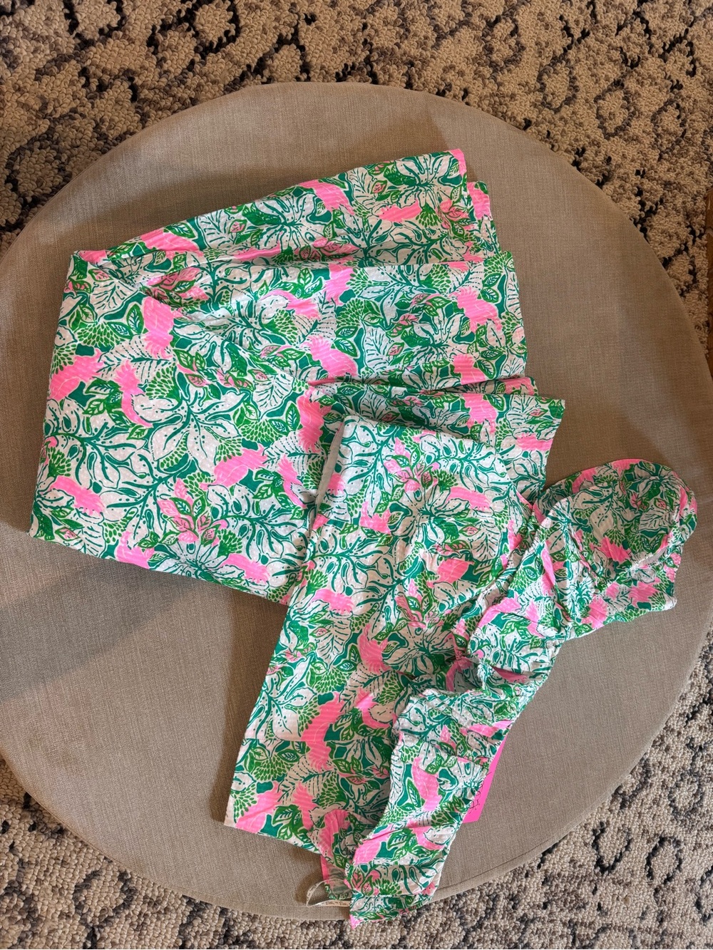 Lilly Pulitzer - NWT Size 10 Kasida Ruffle 2 Piece Crop Top Skirt Set - Picture 4 of 5